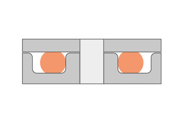 Face seal groove design guide for O-rings ensuring effective sealing in hydraulic and pneumatic systems.