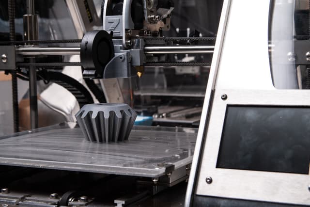 3D printing of custom elastomer, plastic, and metal parts with complex geometries and fast turnaround.