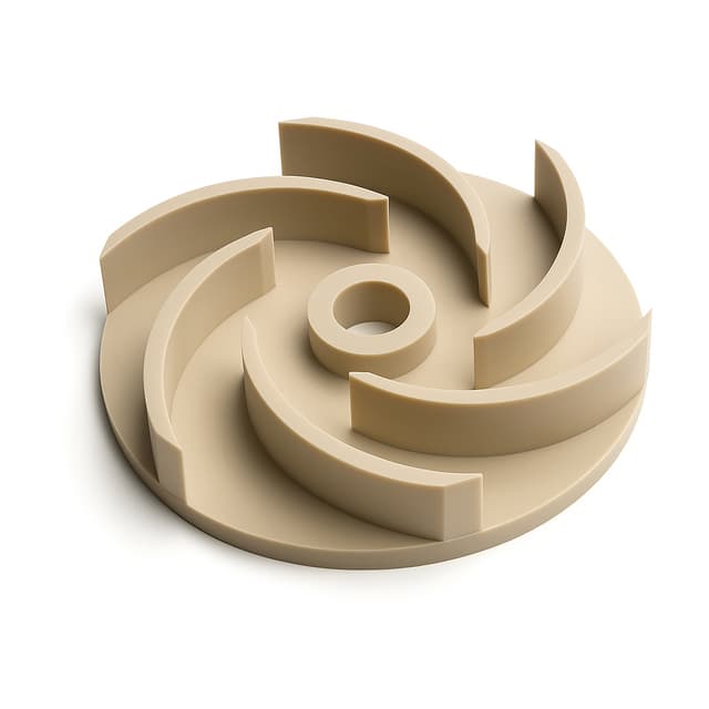 Custom PEEK plastic parts and precision components engineered for aerospace, chemical processing, and medical industries requiring high strength and chemical resistance.