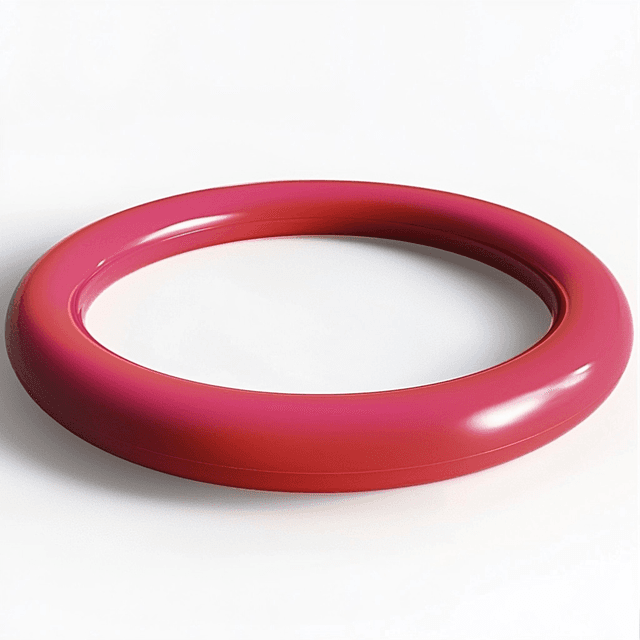 Pink PTFE coated O-ring