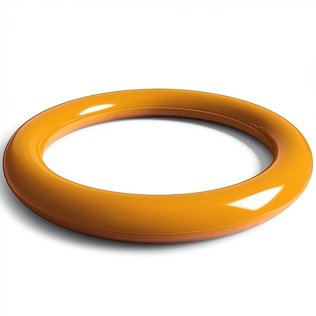 Yellow PTFE coated O-ring